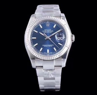 Rolex Oyster Datejust Swiss ETA3135 Blue Dial Watch / AR Factory Rolex Watches